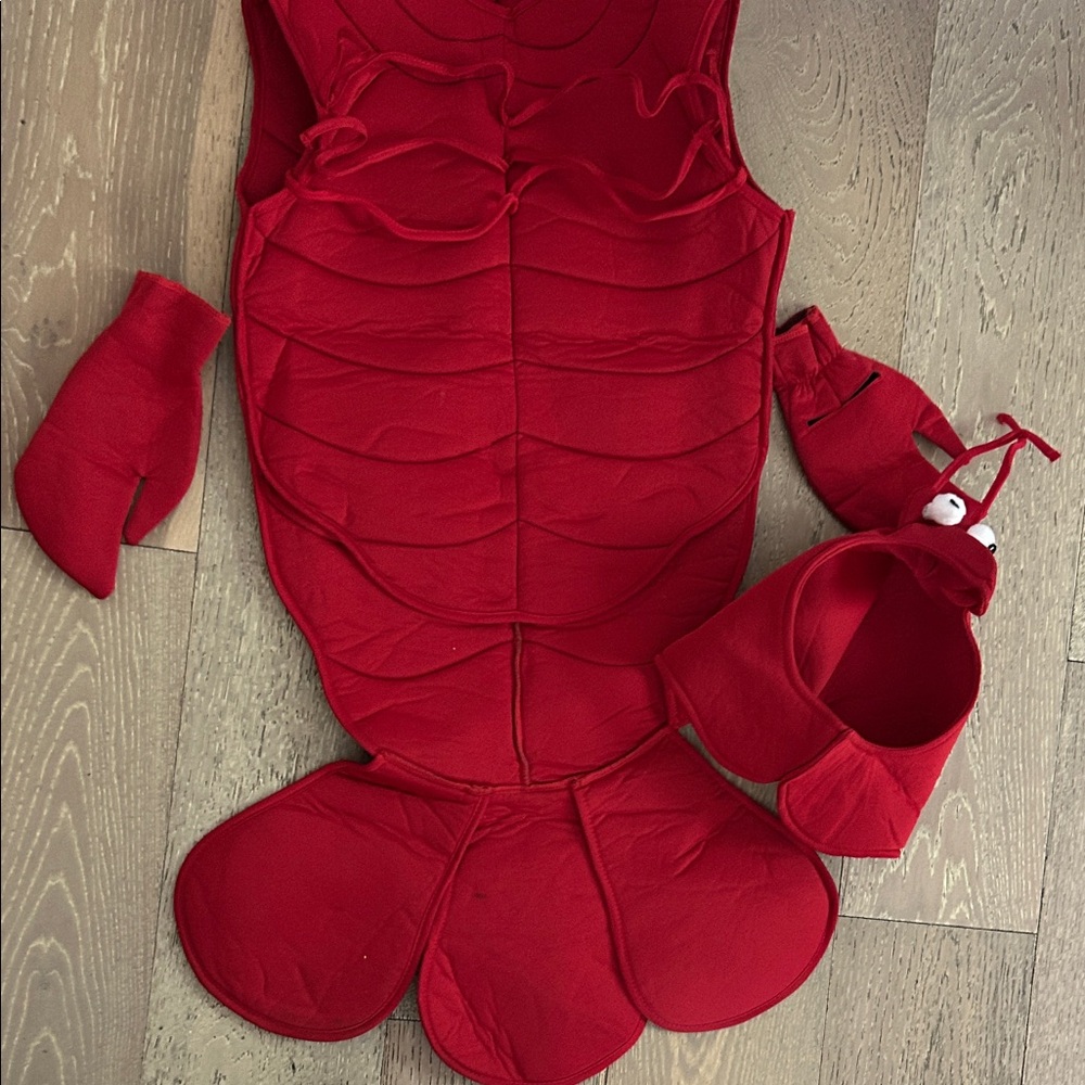Spirit Kids Lobster Costume in Bright Red